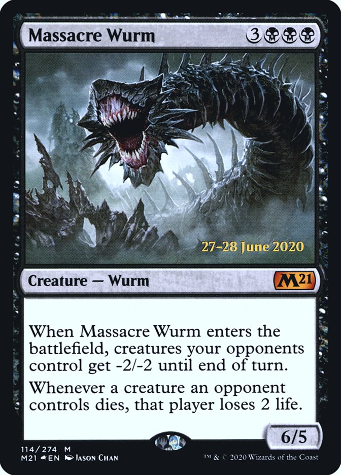 Massacre Wurm (PRE-114) - Core Set 2021 Promos Foil