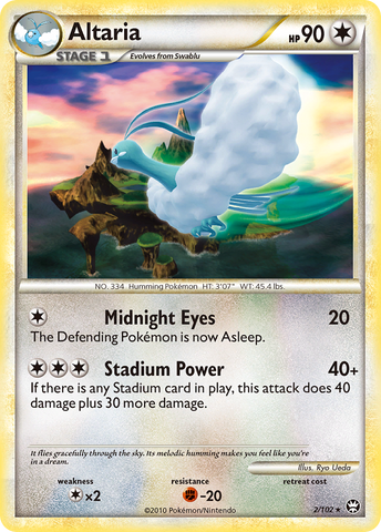 Altaria/102 - Triumphant Holofoil