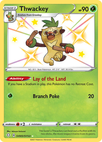 Thwackey SV005/122 - Shining Fates Shiny Vault Holofoil