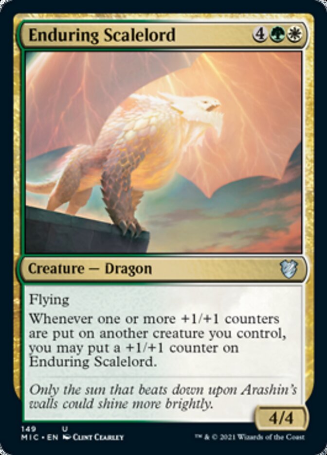 Enduring Scalelord (MIC-149) - Midnight Hunt Commander