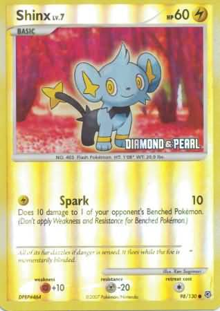 Shinx - 98/130 [Diamond & Pearl] 98 - Burger King Promos Reverse Holofoil