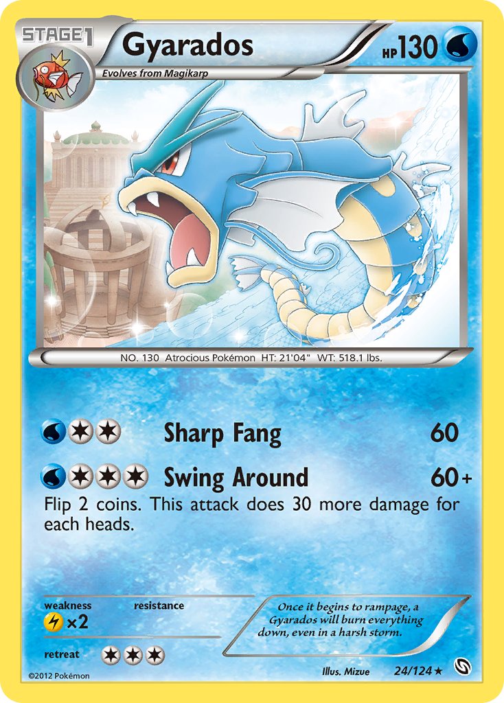 Gyarados - 24/124 (Cosmos Holo) - Blister Exclusives Holofoil