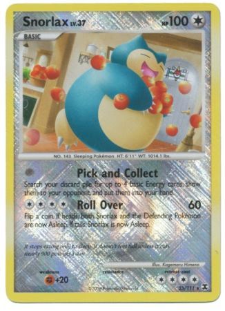 Snorlax - 33/111 (League Promo) 33 - League & Championship Cards Reverse Holofoil