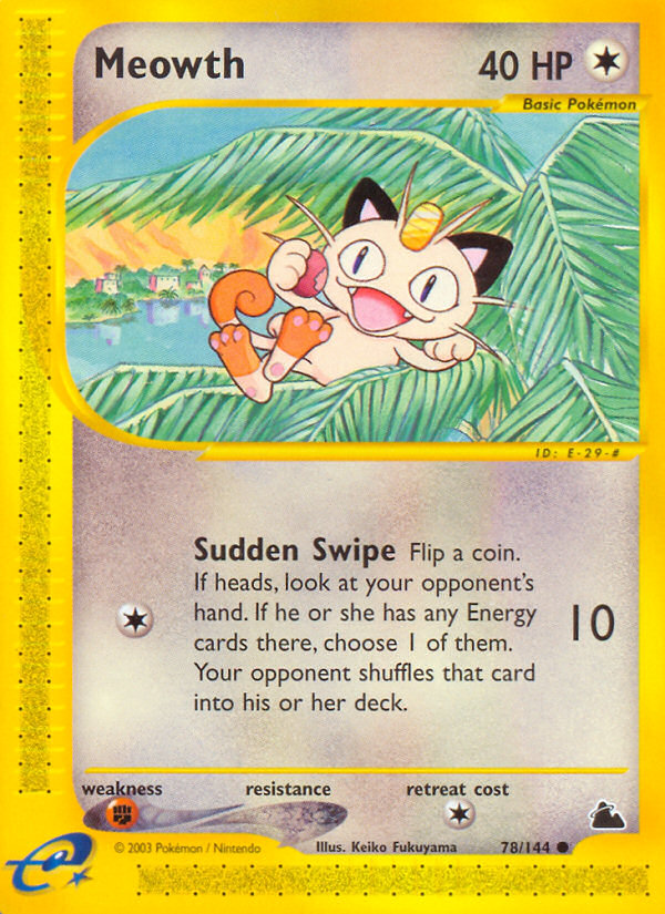 Meowth - 78/144 Skyridge - Common