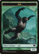 Ape // Zombie (011) Double-Sided Token (C14-18 // 11) - Commander 2014 Tokens