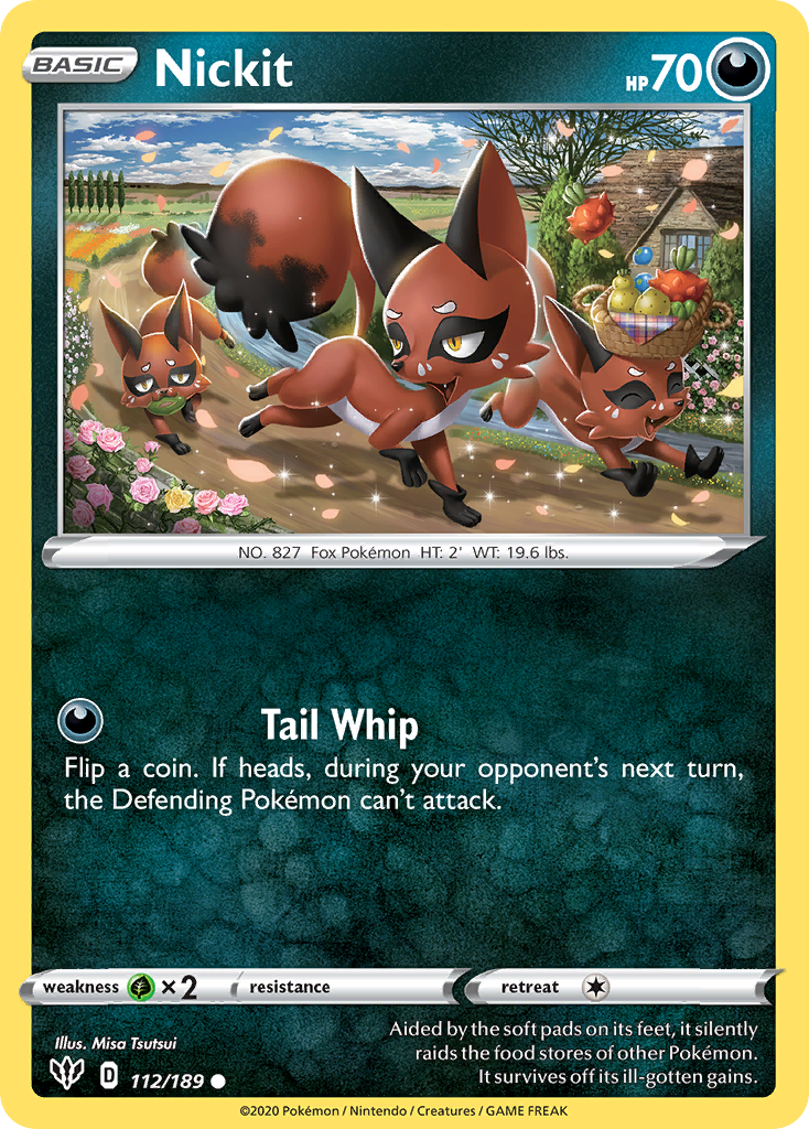 Nickit 112/189 - SWSH03 Darkness Ablaze
