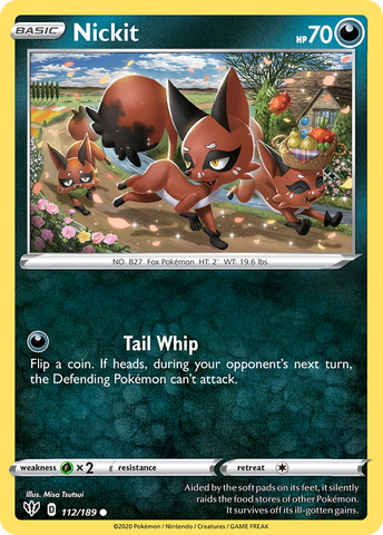 Nickit 112/189 - SWSH03 Darkness Ablaze