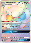 Whimsicott GX (Secret)/214 - SM  Unbroken Bonds Holofoil