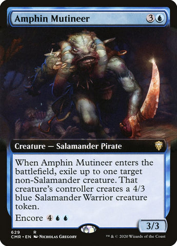 Amphin Mutineer (Extended Art) (CMR-629) - Commander Legends: (Extended Art)