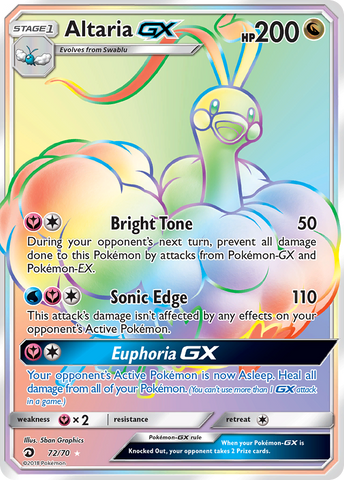 Altaria GX (Secret)/70 - Dragon Majesty Holofoil