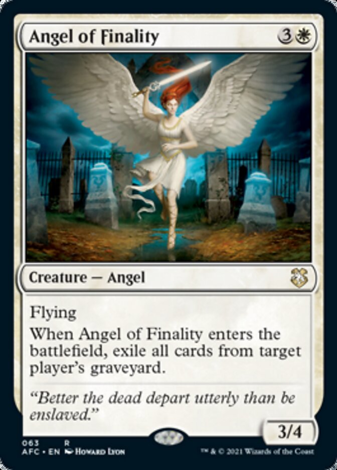 Angel of Finality (AFC-063) - Forgotten Realms Commander