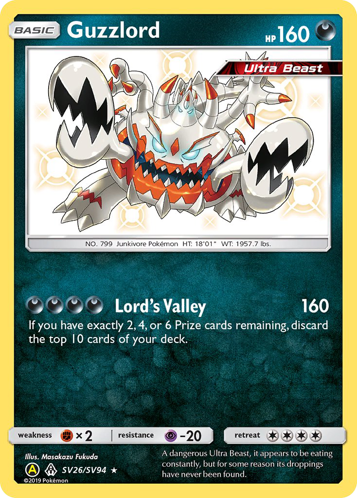 Guzzlord SV26/94 - Hidden Fates Shiny Vault Holofoil