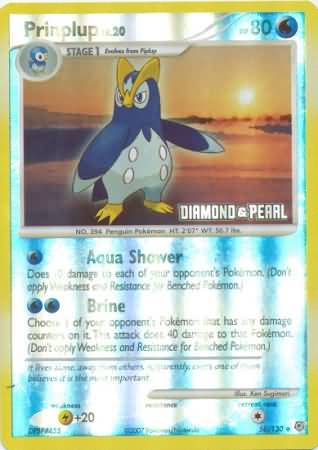 Prinplup - 58/130 [Diamond & Pearl] - Burger King Promos Holofoil