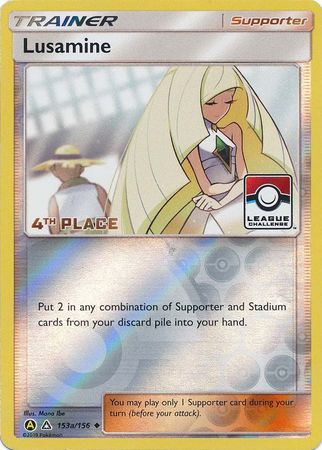 Lusamine - 153a/156 (League Challenge) [4th Place] - League & Championship Cards Reverse Holofoil