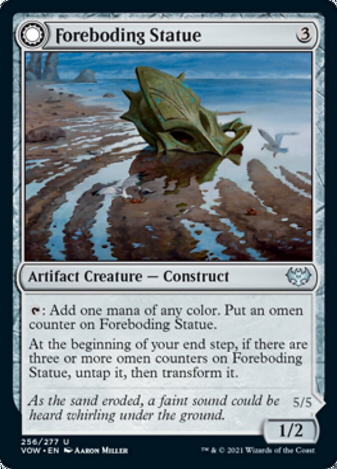 Foreboding Statue (VOW-256) - Innistrad: Crimson Vow: (Double Faced Transform)