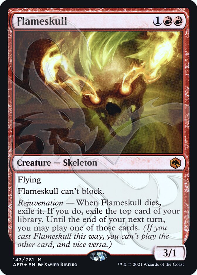Flameskull (AFR&-143) - Adventures in the Forgotten Realms Promos Foil