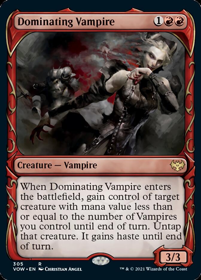 Dominating Vampire (Showcase) (VOW-305) - Innistrad: Crimson Vow: (Showcase)