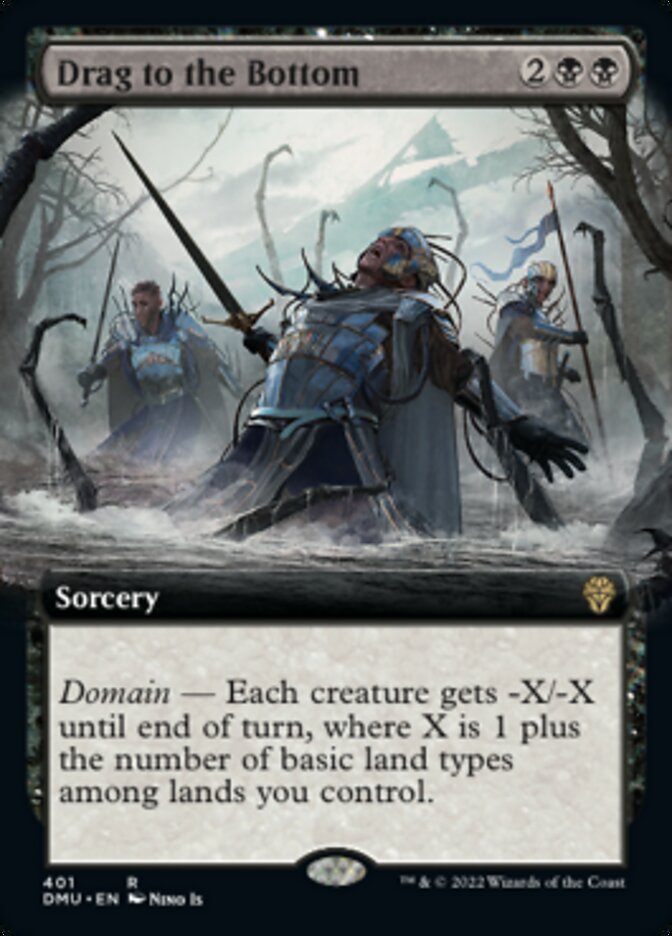 Drag to the Bottom (Extended Art) (DMU-401) - Dominaria United: (Extended Art)
