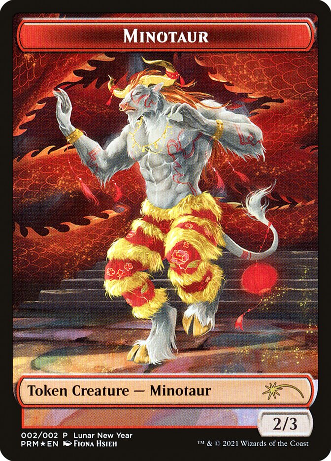 Minotaur Token (2021 Lunar New Year Promo) (UMP-002) - Year of the Ox 2021 Foil