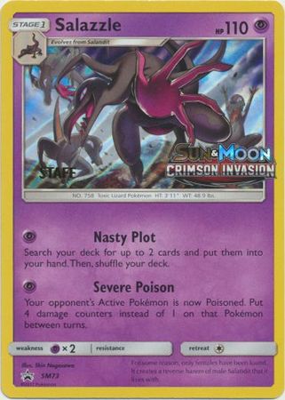 Salazzle - SM73 (Prerelease) [Staff] - SM Promos Holofoil
