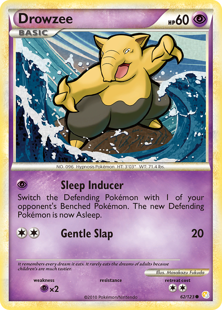 Drowzee 62/123 - HeartGold SoulSilver
