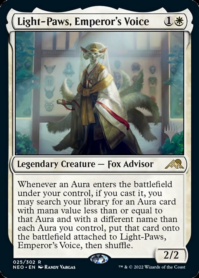 Light-Paws, Emperor's Voice (PPNEO-025) - Kamigawa: Neon Dynasty Promos