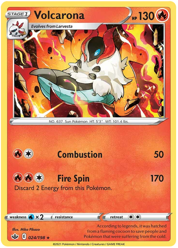 Volcarona 24/198 - SWSH06 Chilling Reign