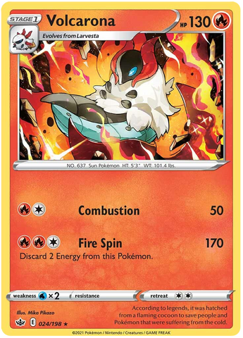 Volcarona 24/198 - SWSH06 Chilling Reign