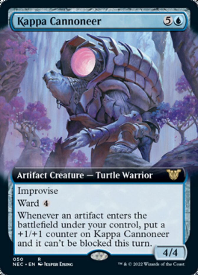 Kappa Cannoneer (Extended Art) (NEC-050) - Neon Dynasty Commander: (Extended Art)