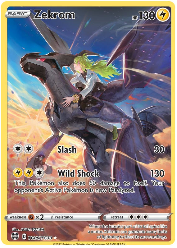 Zekrom TG05/30 - SWSH09 Brilliant Stars Trainer Gallery Holofoil