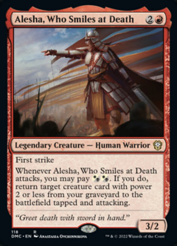 Alesha, Who Smiles at Death (DMC-118) - Dominaria United Commander