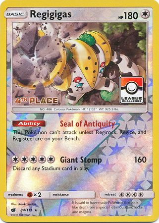 Regigigas - 84/111 (League Challenge) [4th Place] - League & Championship Cards Reverse Holofoil