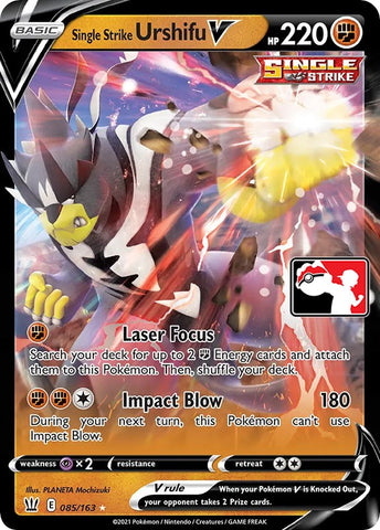 Single Strike Urshifu V - Prize Pack Series Cards Holofoil