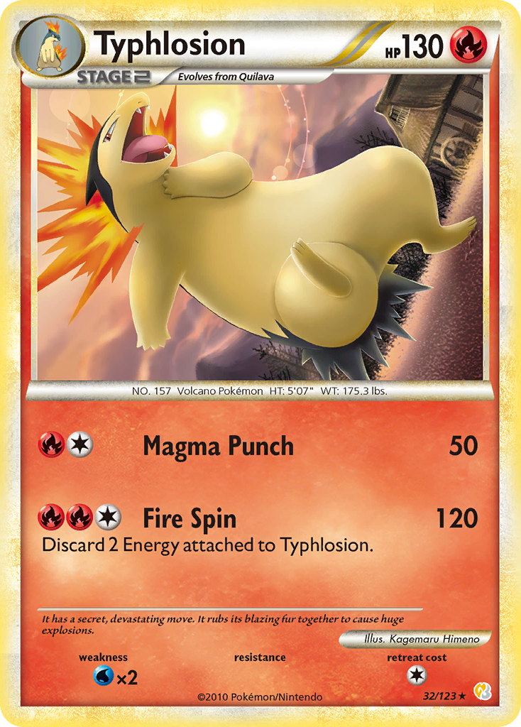 Typhlosion 32/123 - HeartGold SoulSilver