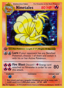 Ninetales - 12/102 - 1st Edition Holofoil Base Set Shadowless - Holo Rare