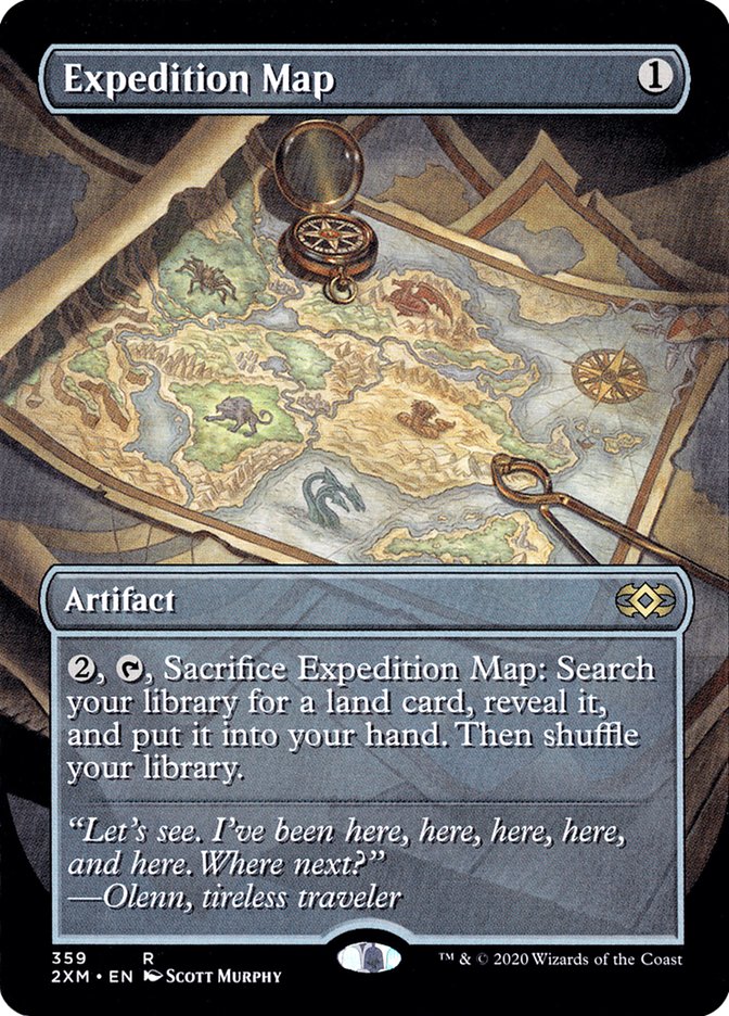 Expedition Map (Borderless) (2XM-359) - Double Masters (Borderless)