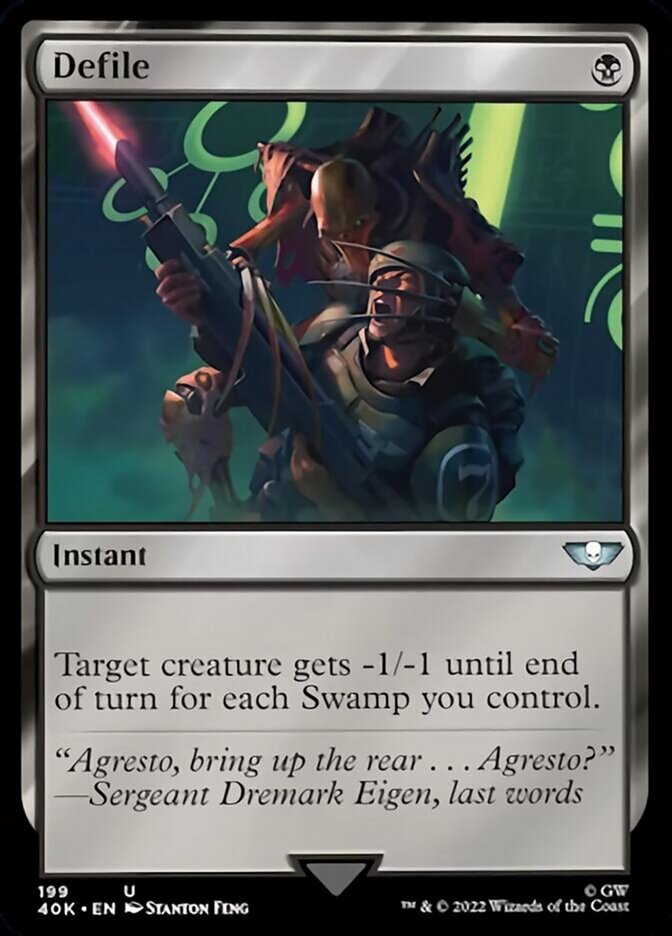 Defile (Surge Foil) (40K-199) - Warhammer 40,000 Commander Foil