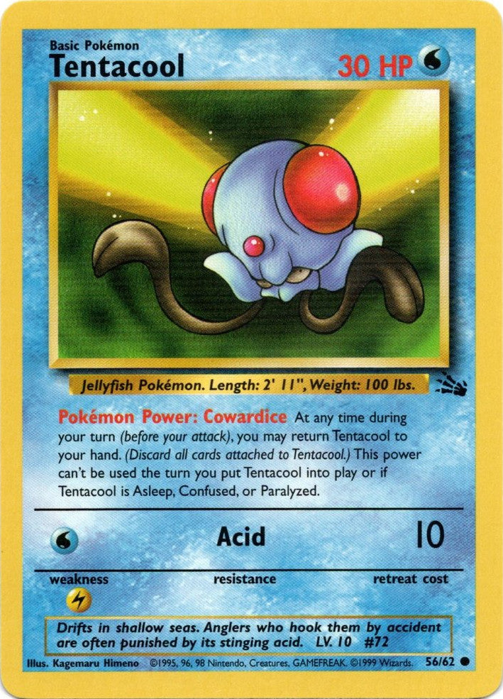Tentacool 56/62 - Fossil Unlimited