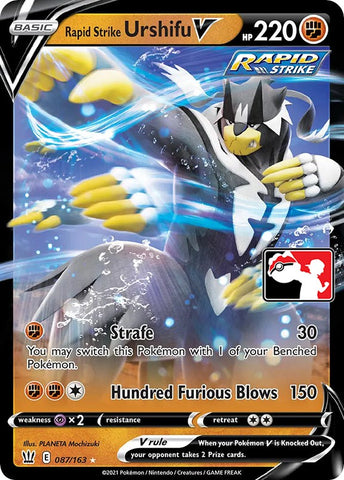 Rapid Strike Urshifu V - Prize Pack Series Cards Holofoil