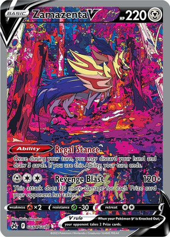 Zamazenta V GG54/70 - SWSH Crown Zenith Galarian Gallery Holofoil