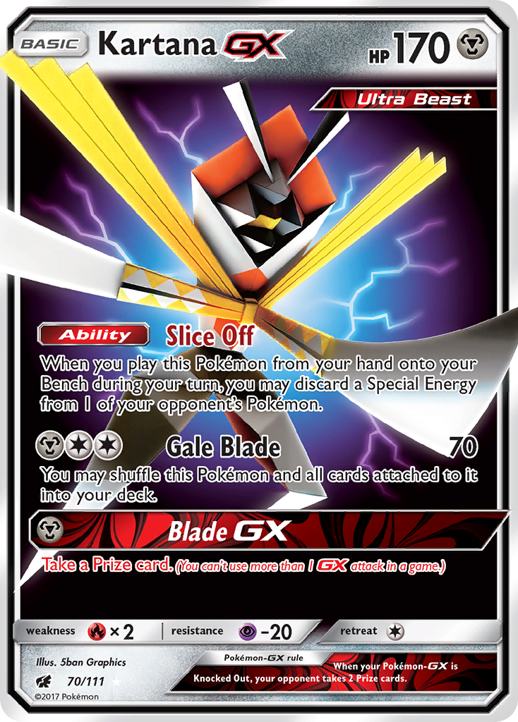 Kartana GX 70/111 - SM  Crimson Invasion Holofoil