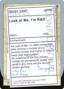 Look at Me, I'm R&D (UND-009) - Unsanctioned