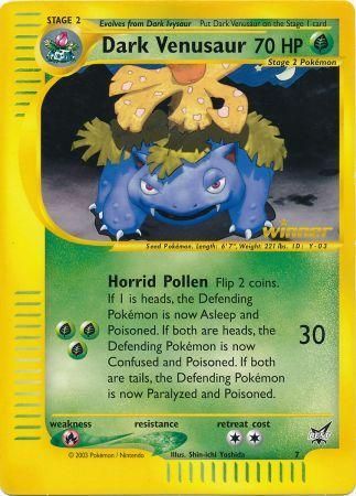 Dark Venusaur - 7 (Best of Game 7 Promo) - Jumbo Cards