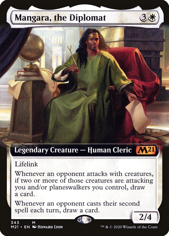 Mangara, the Diplomat (Extended Art) (M21-343) - Core Set 2021: (Extended Art)