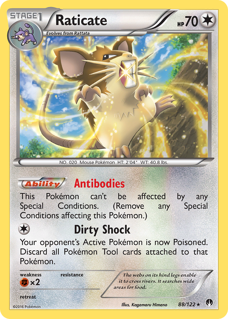 Raticate 88/122 - XY  BREAKpoint