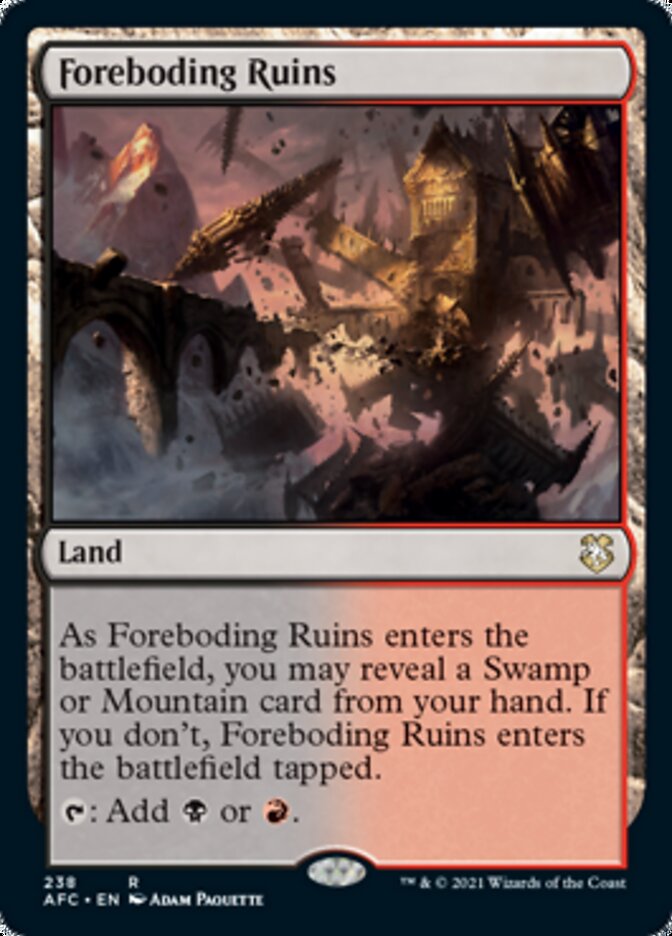 Foreboding Ruins (AFC-238) - Forgotten Realms Commander