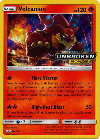 Volcanion - SM179 (Prerelease) [Staff] - SM Promos Holofoil