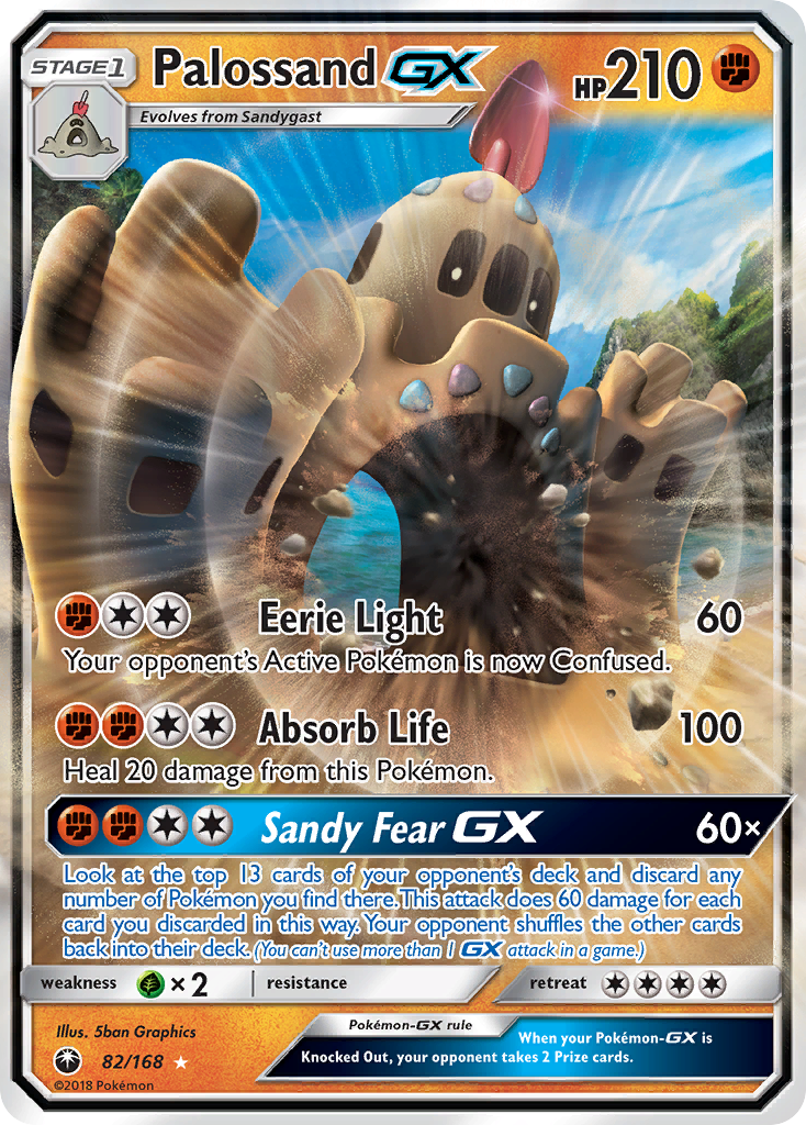 Palossand GX/168 - SM  Celestial Storm Holofoil