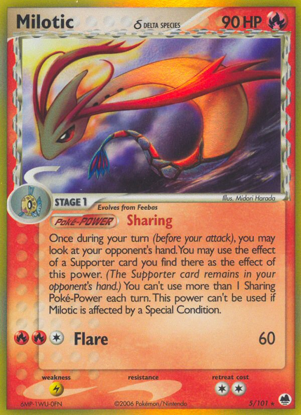 Milotic (Delta Species)/101 - Dragon Frontiers Holofoil