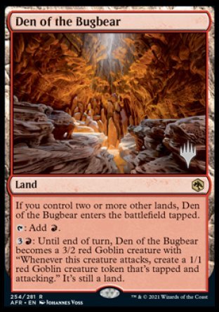 Den of the Bugbear (PPAFR-254) - Adventures in the Forgotten Realms Promos